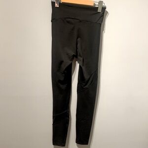 Leggings With Sheer Mesh Stripe on Leg